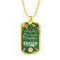 The Influence Of A Great Teacher Cannot Be Erased Teacher Appreciation Gift Necklace Stainless Steel or 18k Gold Dog Tag 24" Chain-Express Your Love Gifts
