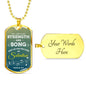 The Lord Is My Salvation Christian Faith Exodus Necklace Stainless Steel or 18k Gold Dog Tag 24" Chain-Express Your Love Gifts