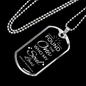 The One My Soul Loves Necklace Stainless Steel or 18k Gold Dog Tag 24" Chain-Express Your Love Gifts
