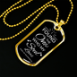 The One My Soul Loves Necklace Stainless Steel or 18k Gold Dog Tag 24" Chain-Express Your Love Gifts