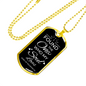 The One My Soul Loves Necklace Stainless Steel or 18k Gold Dog Tag 24" Chain-Express Your Love Gifts