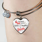 The Special Love Between A Mother & Daughter Is Forever Heart Bracelet Bangle-Express Your Love Gifts