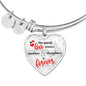 The Special Love Between A Mother & Daughter Is Forever Heart Bracelet Bangle-Express Your Love Gifts