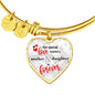 The Special Love Between A Mother & Daughter Is Forever Heart Bracelet Bangle-Express Your Love Gifts