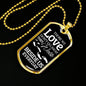 Those We Love Don't Go Away Necklace Stainless Steel or 18k Gold Dog Tag 24" Chain-Express Your Love Gifts