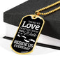 Those We Love Don't Go Away Necklace Stainless Steel or 18k Gold Dog Tag 24" Chain-Express Your Love Gifts