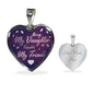 To Daughter From Mom Necklace Stainless Steel Heart Pendant Necklace 18-22"-Express Your Love Gifts