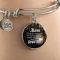 To Mom I'Ll Always Remember Bracelet Stainless Steel or 18k Gold Circle Bangle - Express Your Love Gifts