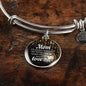 To Mom I'Ll Always Remember Bracelet Stainless Steel or 18k Gold Circle Bangle - Express Your Love Gifts
