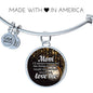 To Mom I'Ll Always Remember Bracelet Stainless Steel or 18k Gold Circle Bangle - Express Your Love Gifts