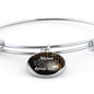 To Mom I'Ll Always Remember Bracelet Stainless Steel or 18k Gold Circle Bangle - Express Your Love Gifts