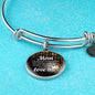 To Mom I'Ll Always Remember Bracelet Stainless Steel or 18k Gold Circle Bangle - Express Your Love Gifts