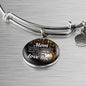 To Mom I'Ll Always Remember Bracelet Stainless Steel or 18k Gold Circle Bangle - Express Your Love Gifts