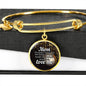 To Mom I'Ll Always Remember Bracelet Stainless Steel or 18k Gold Circle Bangle - Express Your Love Gifts