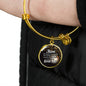 To Mom I'Ll Always Remember Bracelet Stainless Steel or 18k Gold Circle Bangle - Express Your Love Gifts