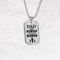 To My Father Son'S First Hero Stainless Steel or 18k Gold Dog Tag 24" Chain-Express Your Love Gifts