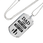 To My Father Son'S First Hero Stainless Steel or 18k Gold Dog Tag 24" Chain-Express Your Love Gifts