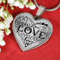 To My Girl Love Necklace Stainless Steel or 18k Gold Heart Pendant 18-22" - Express Your Love Gifts