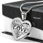 To My Girl Love Necklace Stainless Steel or 18k Gold Heart Pendant 18-22" - Express Your Love Gifts