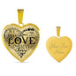 To My Girl Love Necklace Stainless Steel or 18k Gold Heart Pendant 18-22" - Express Your Love Gifts