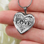 To My Girl Love Necklace Stainless Steel or 18k Gold Heart Pendant 18-22" - Express Your Love Gifts