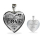 To My Girl Love Necklace Stainless Steel or 18k Gold Heart Pendant 18-22" - Express Your Love Gifts