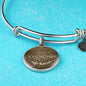 To My Girlfriend A Grandmother Is A Safe Haven Stainless Steel or 18k Gold Circle Bangle Bracelet - Express Your Love Gifts