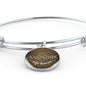 To My Girlfriend A Grandmother Is A Safe Haven Stainless Steel or 18k Gold Circle Bangle Bracelet - Express Your Love Gifts
