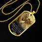 To My Son I Support You Necklace Stainless Steel or 18k Gold Dog Tag W 24"-Express Your Love Gifts