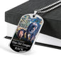 To My Son Old Cougarc From Mom Necklace Stainless Steel or 18k Gold Dog Tag 24" Chain-Express Your Love Gifts