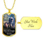 To My Son Old Cougarc From Mom Necklace Stainless Steel or 18k Gold Dog Tag 24" Chain-Express Your Love Gifts