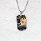 To My Son This Old Cat From Mom Necklace Stainless Steel or 18k Gold Dog Tag 24" Chain-Express Your Love Gifts