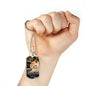 To My Son This Old Cat From Mom Necklace Stainless Steel or 18k Gold Dog Tag 24" Chain-Express Your Love Gifts