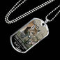 To My Son You Always Have My Back From Mom Necklace Stainless Steel or 18k Gold Dog Tag 24" Chain-Express Your Love Gifts