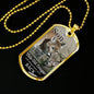 To My Son You Always Have My Back From Mom Necklace Stainless Steel or 18k Gold Dog Tag 24" Chain-Express Your Love Gifts