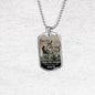 To My Son You Always Have My Back From Mom Necklace Stainless Steel or 18k Gold Dog Tag 24" Chain-Express Your Love Gifts