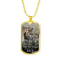 To My Son You Always Have My Back From Mom Necklace Stainless Steel or 18k Gold Dog Tag 24" Chain-Express Your Love Gifts