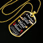 To My Teacher Appreciation Necklace Stainless Steel or 18k Gold Dog Tag W 24"-Express Your Love Gifts