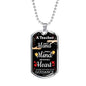 To My Teacher Appreciation Necklace Stainless Steel or 18k Gold Dog Tag W 24"-Express Your Love Gifts
