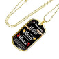 To My Teacher Appreciation Necklace Stainless Steel or 18k Gold Dog Tag W 24"-Express Your Love Gifts