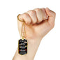 To My Teacher Appreciation Necklace Stainless Steel or 18k Gold Dog Tag W 24"-Express Your Love Gifts