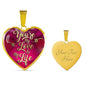 To My Wife Girlfriend You're My Life Necklace Stainless Steel 18k Gold Heart 18-22"-Express Your Love Gifts