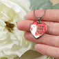 To My Wife Perfect Love Message Heart Pendant Necklace-Express Your Love Gifts
