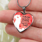 To My Wife Perfect Love Message Heart Pendant Necklace-Express Your Love Gifts