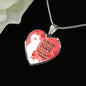 To My Wife Perfect Love Message Heart Pendant Necklace-Express Your Love Gifts