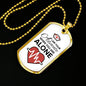 To Nurse I Am Your Advocate Necklace Stainless Steel or 18k Gold Dog Tag 24" Chain-Express Your Love Gifts