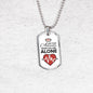 To Nurse I Am Your Advocate Necklace Stainless Steel or 18k Gold Dog Tag 24" Chain-Express Your Love Gifts