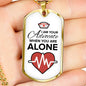 To Nurse I Am Your Advocate Necklace Stainless Steel or 18k Gold Dog Tag 24" Chain-Express Your Love Gifts