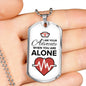 To Nurse I Am Your Advocate Necklace Stainless Steel or 18k Gold Dog Tag 24" Chain-Express Your Love Gifts