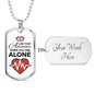 To Nurse I Am Your Advocate Necklace Stainless Steel or 18k Gold Dog Tag 24" Chain-Express Your Love Gifts